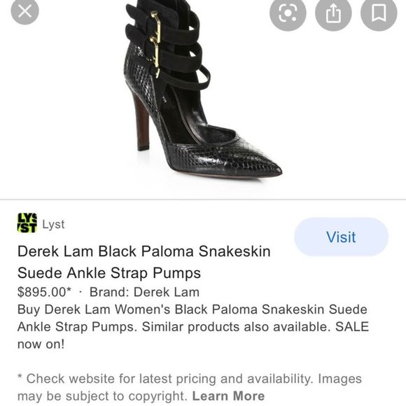 Real Snake Skin Leather Pump - Picture 4 of 8